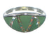 Turquoise And Opal Southwestern Sterling Silver Ring Size 5-1/4 AX52058